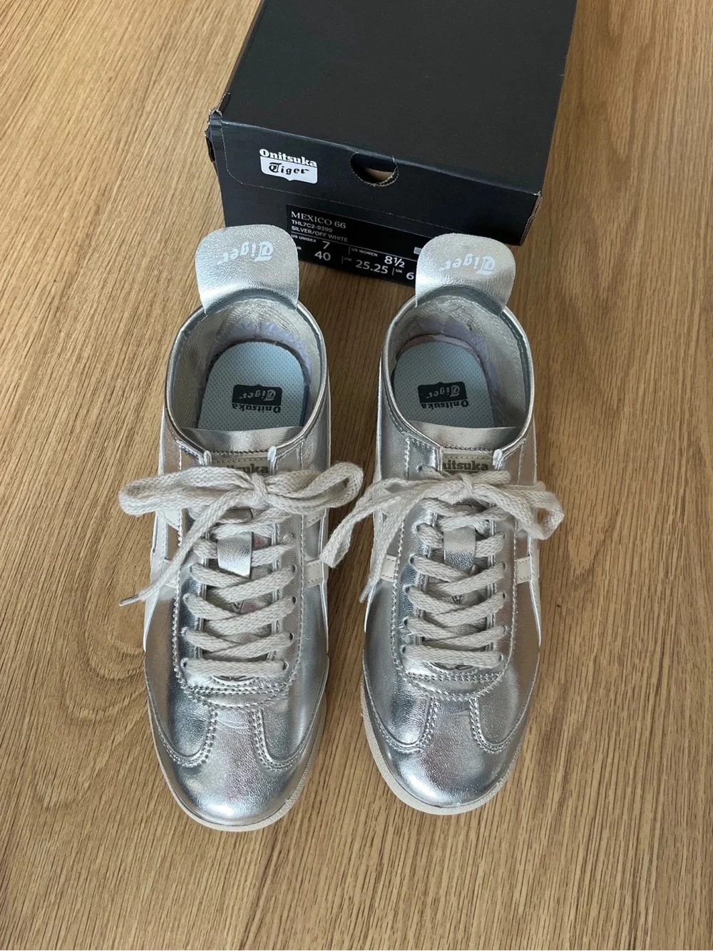Onitsuka Tiger by Asics Women's Mexico 66 Metallic Champagne/White Sneakers